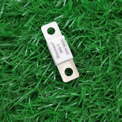 ขนาดมินิแบบแบน Dissmann Bolt Down Fuse 80VDC 50A สำหรับระบบแบตเตอรี่ Li Ion