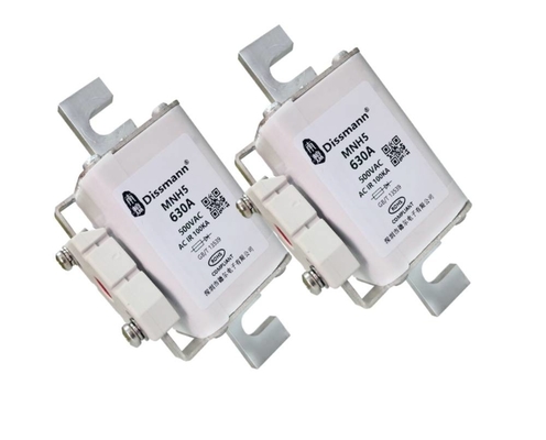 UL248-13 NH Type HRC Fuse 630A กระแสไฟที่ได้รับการจัดอันดับสำหรับตู้จ่ายไฟ