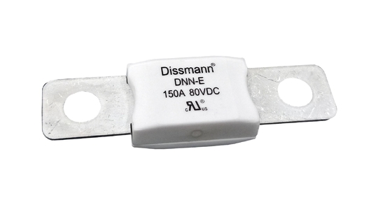 เวลาหน่วง 150 แอมป์ยานยนต์ฟิวส์สีขาว 80VDC แรงดันไฟฟ้าที่กำหนด: