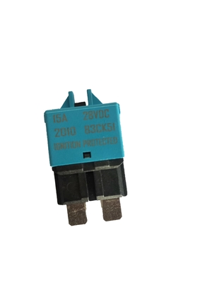 ฟิวส์ใบมีดตัดวงจร 28VDC รีเซ็ตได้, ฟิวส์ใบมีดรีเซ็ตอัตโนมัติ 15A