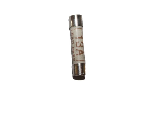 สีน้ำตาล BS1362 ตลับฟิวส์ 13a SE1027 วัสดุหลอดเซรามิก