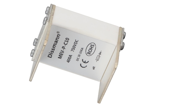 ฟิวส์ระบบจัดเก็บพลังงาน DC 750V สำหรับอินเวอร์เตอร์ DC10KA ทำลายความจุ
