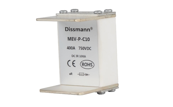 ฟิวส์ระบบจัดเก็บพลังงาน DC 750V สำหรับอินเวอร์เตอร์ DC10KA ทำลายความจุ