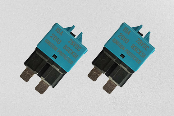 ฟิวส์ใบมีดตัดวงจร 28VDC รีเซ็ตได้, ฟิวส์ใบมีดรีเซ็ตอัตโนมัติ 15A