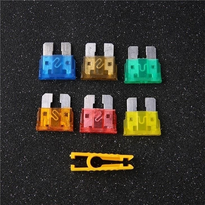 ฟิวส์แรงดันต่ำ 32V, 1amp Blade Fuse PC และวัสดุโลหะ