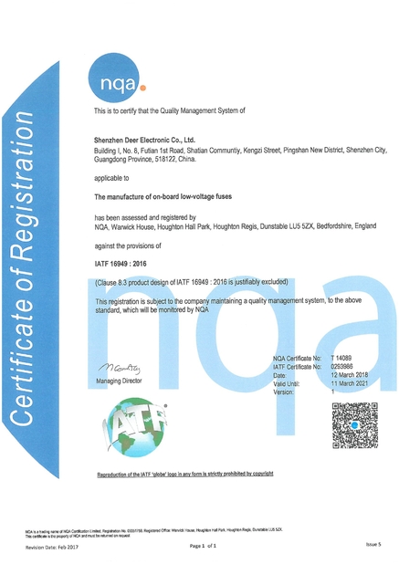 ประเทศจีน Dissmann | Global Expert Fuse for EV | HEV | Photovoltaic | Battery | Energy Storage Solutions รับรอง